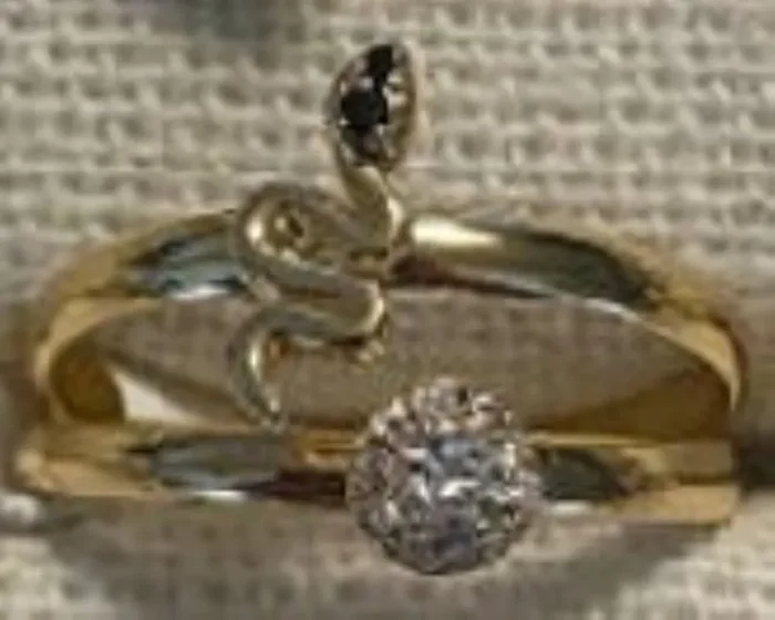 City By City Cbc Rng Set Snake Halo Bnd 113860-09 Gld