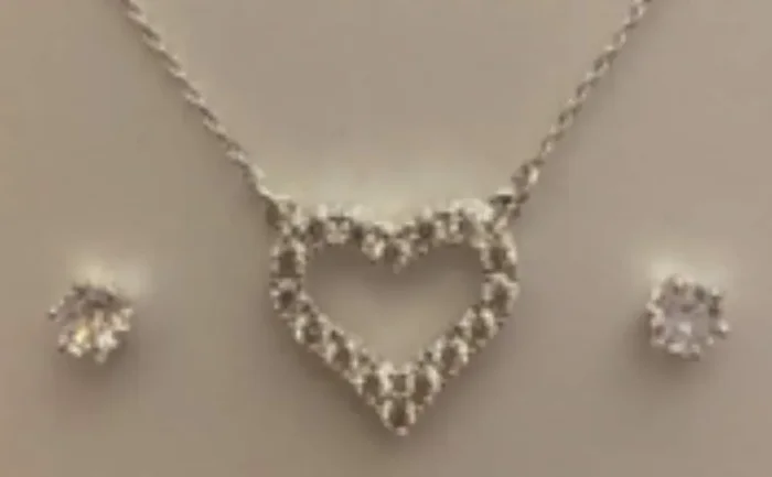 City By City Cbc Set Cz Pve Opn Hrt Neck 111619 Slv