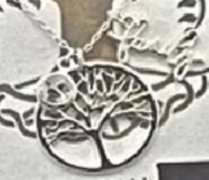 City by City Silver Tree of Life Family Charms Pendant With Cubic Zirconia