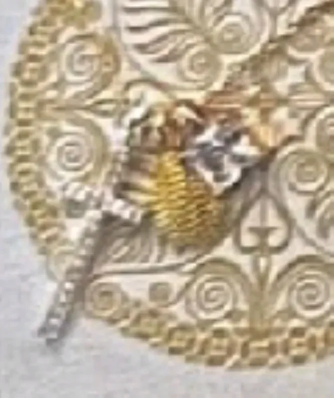 City by City Tri-Tone PaveCross Charm Pendant Set With Cubic Zirconia