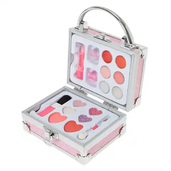 Claire‘s Club Glitter Lock Box Makeup Set – Pink