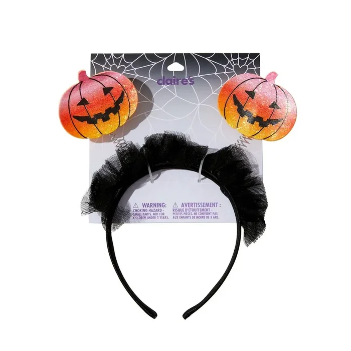 Claire‘s Halloween Headband Pumpkin Bopper