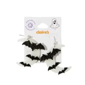 Claire‘s Halloween Moon Earrings