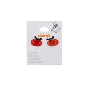 Claire‘s Halloween Pumpkin Earrings