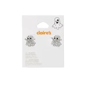 Claire‘s Halloween Stone Ghost Earrings