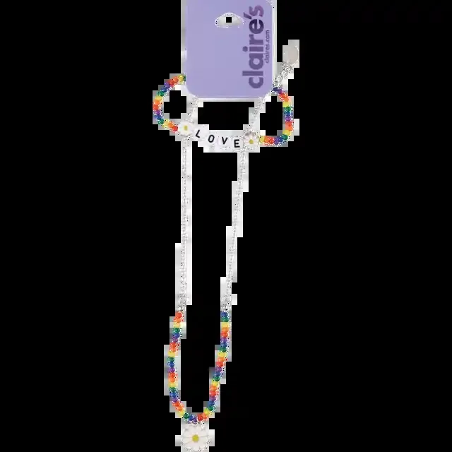 Claire‘s Rb Br/Nk Rainbow Daisy