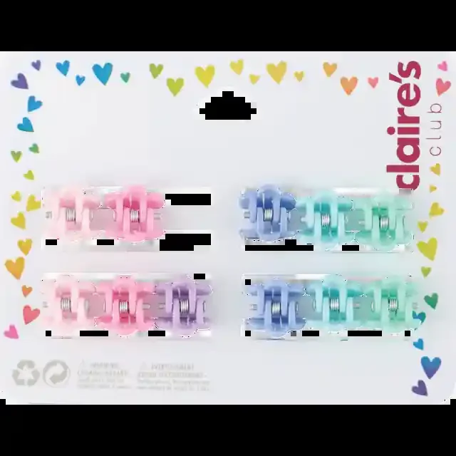 Claires Hair Claws Glitter Flower