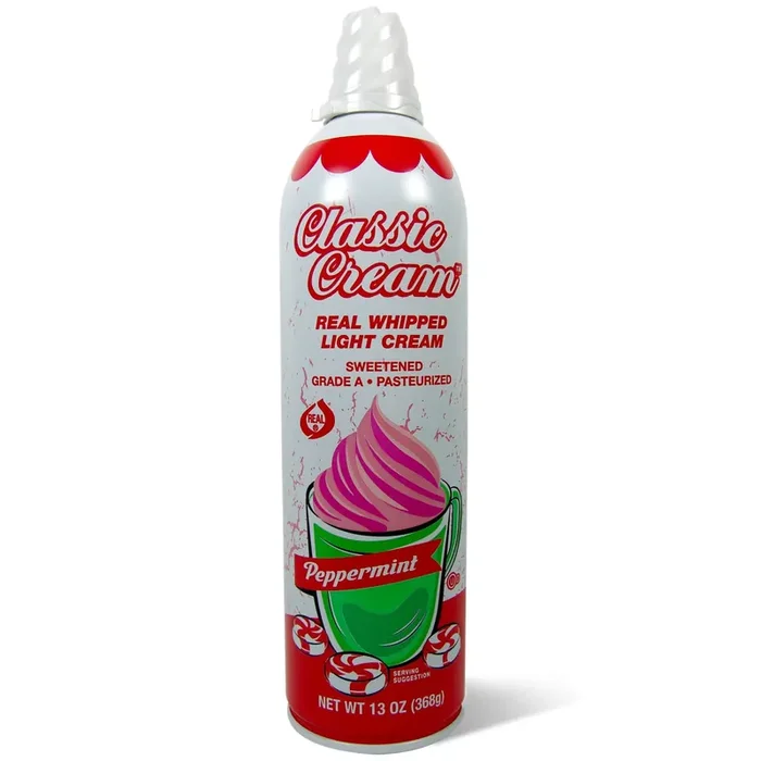 Classic Cream™ real whipped light cream, peppermint