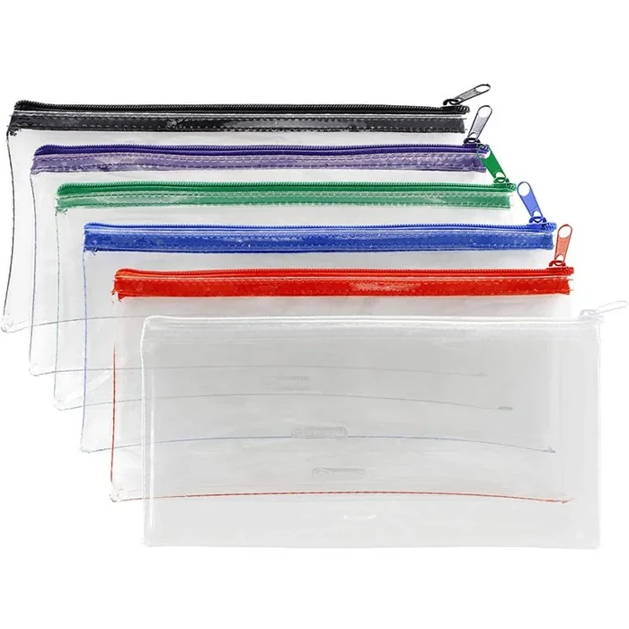 Clear Exam Pencil Case 8″