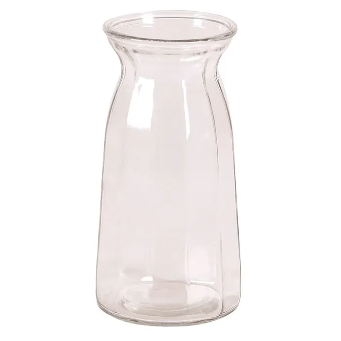 Clear Milk Jug Vase ,3.75″ x 8.375″