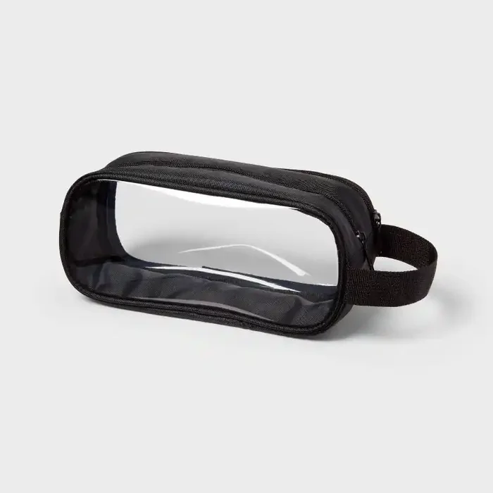 Clear Plastic Pencil Pouch Black – up&up™