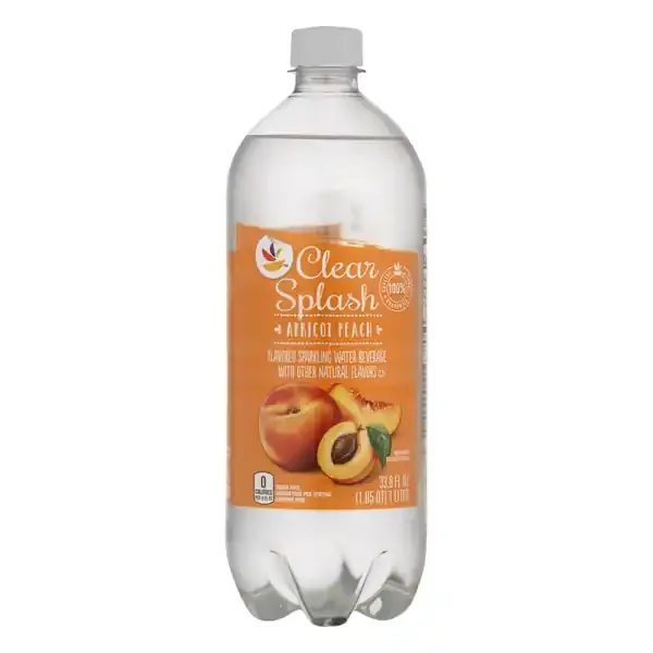 Clear Splash Apricot Peach Sparkling Water Beverage