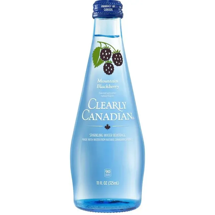 Clearly Canadian Mountain Blackberry Sparkling Water Beverage 11 fl oz