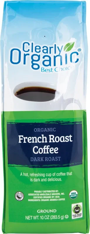 Clearly Organic Organic French Roast Coffee Dark Roast – 10 oz