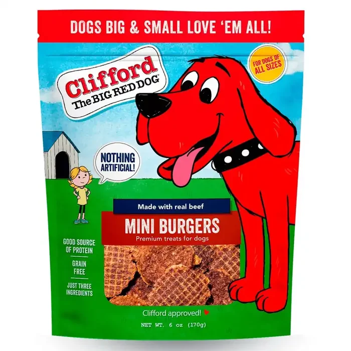 Clifford The Big Red Dog Mini Burgers Dog Treats
