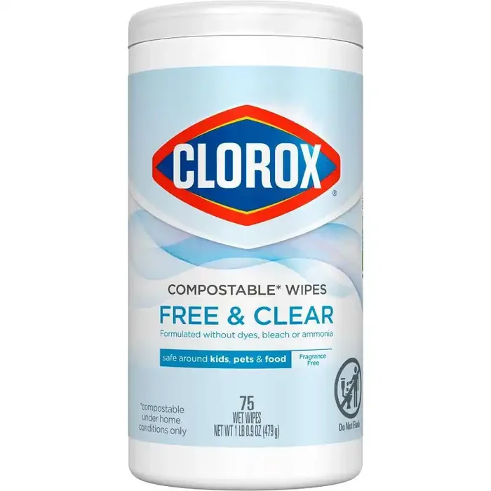 Clorox Free & Clear Wipes – 75ct