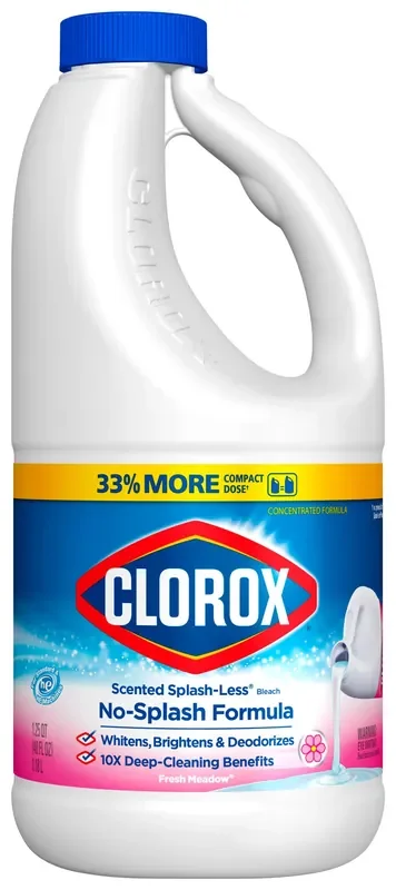 Clorox Splash-Less Liquid Bleach – Fresh Meadow – 40 fl oz
