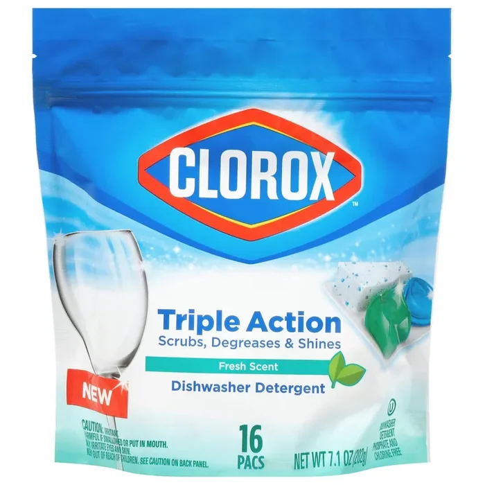 Clorox Triple Action Fresh Scent Dishwasher Detergent Pacs