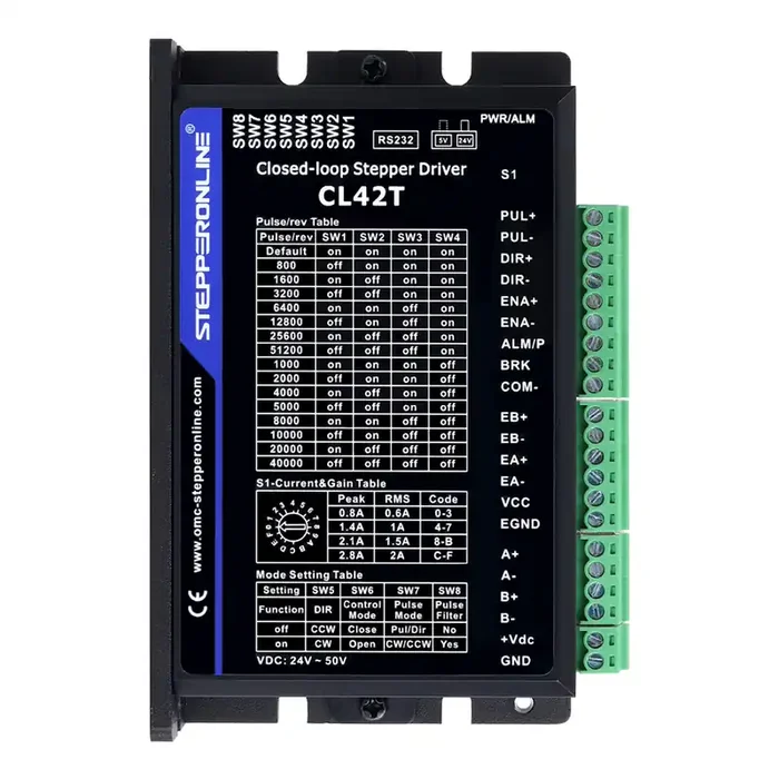 Closed Loop Stepper Driver V4.1 0-3.0A 24-48VDC for Nema 11, 14, 17 Stepper Motor