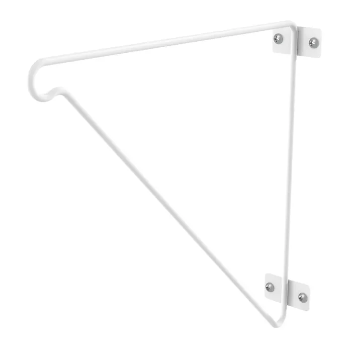 ClosetMaid 2-in x 12-in x 11.25-in White Steel Fixed Mount Rod Support
