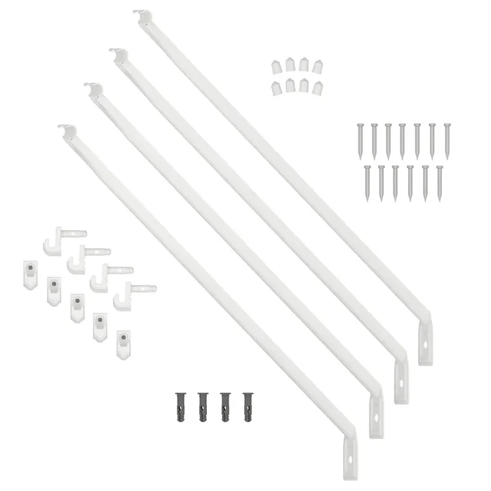 ClosetMaid Fixed Mount 12-in D x 0.5-in W x 12-in H Fixed Mount Hardware Kit