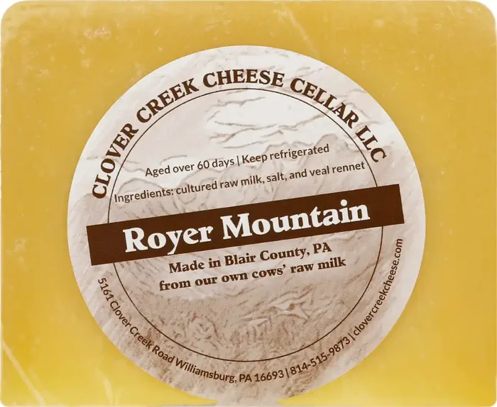 Clover Creek Cheese Cellar Royer Mountain Cheese 6 oz