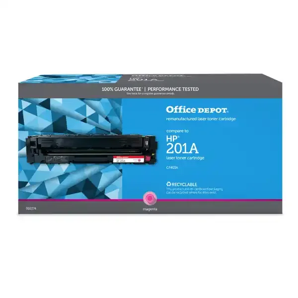 Clover Imaging Group Office Depot Brand Remanufactured Magenta Toner Cartridge Replacement For Hp 201A, Cf403A, Od201Am