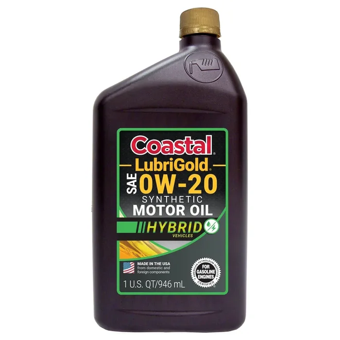 Coastal Lubrigold SAE 0W-20 Synthetic Hybrid Vehicles