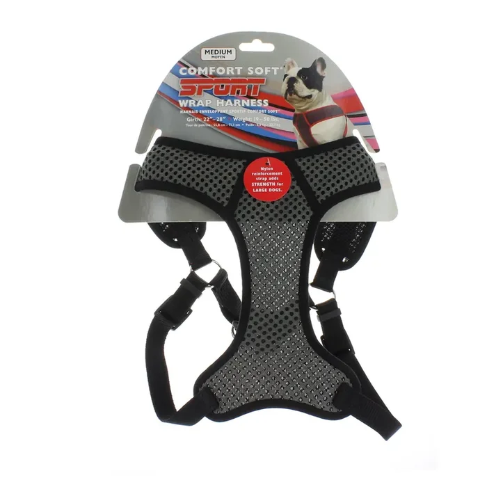 Coastal Pet Products Medium Comfort Soft Sport Wrap Adjustable Harness, Assorted Colors