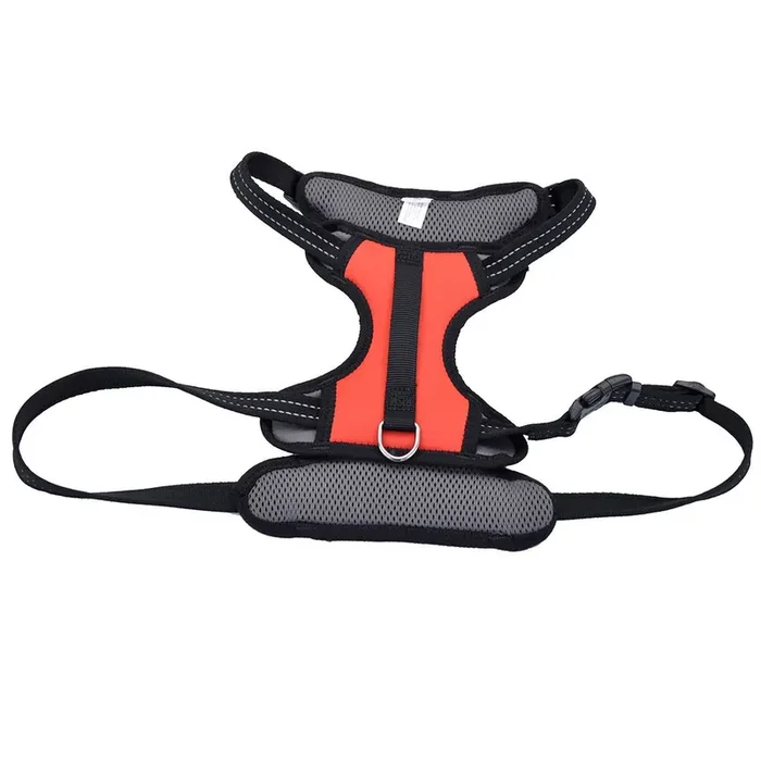 Coastal Reflective Control Handle Harness, Red, Large – Girth 26″-38″ x Neck 16″-24″