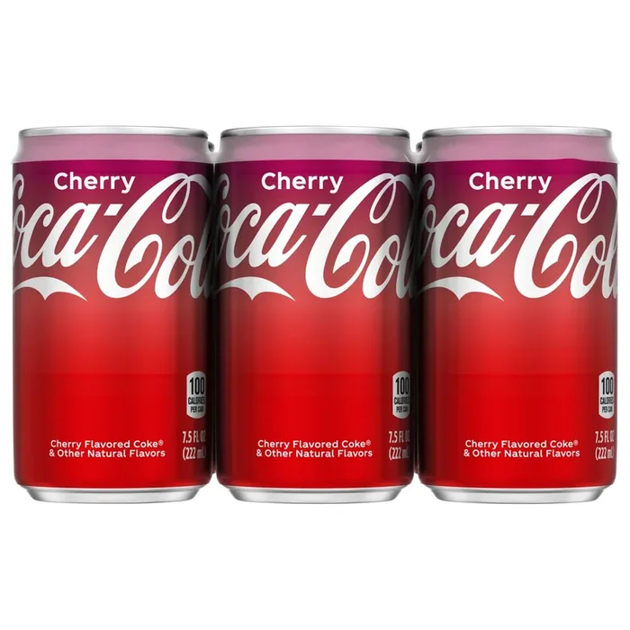 Coca-Cola Cherry Soda Soft Drink, 7.5 fl oz, 6 Pack