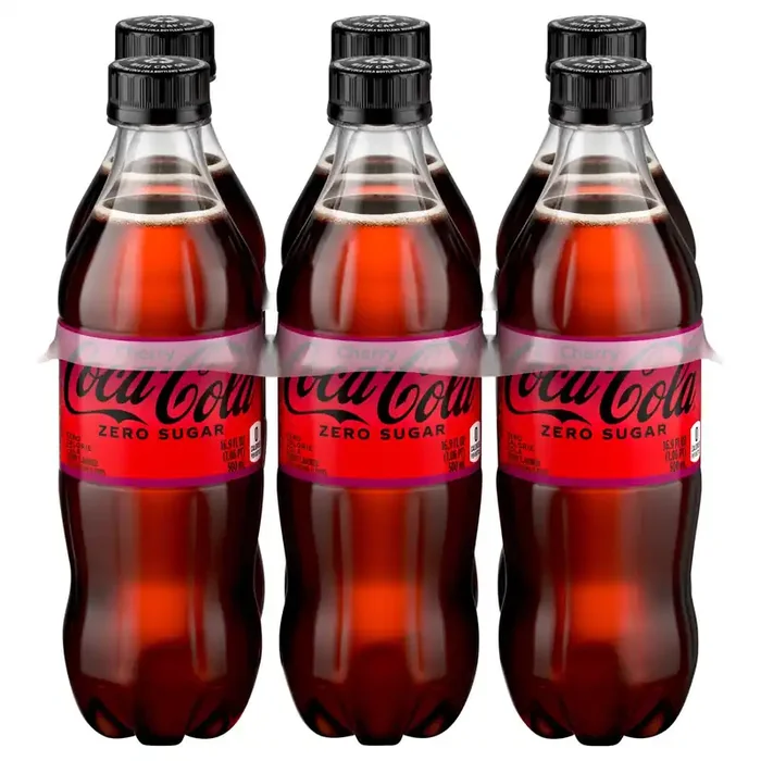Coca-Cola Cherry Zero Bottles- 6 ct