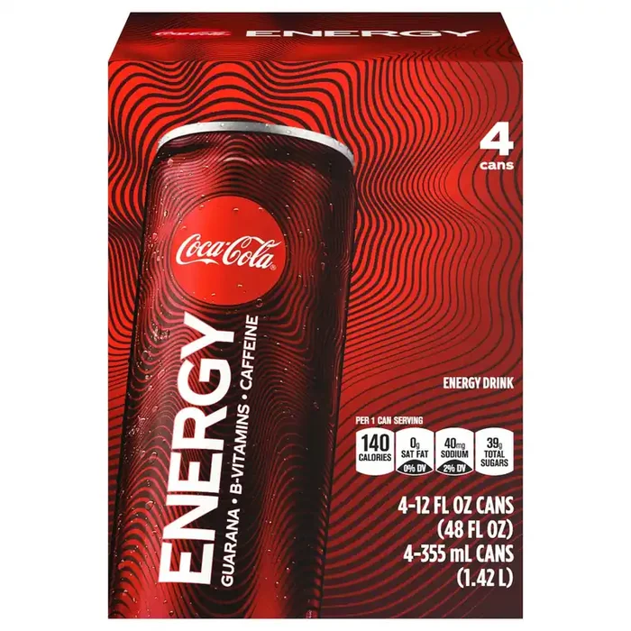 Coca-Cola Energy Cans, 12 fl oz, 4 Pack
