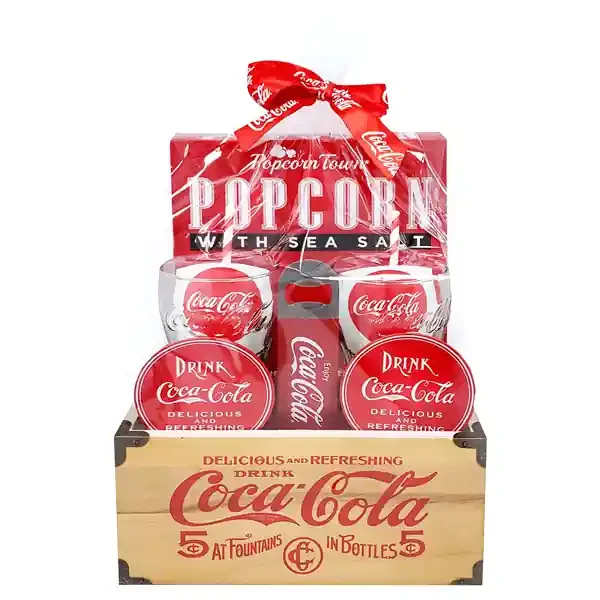 Coca-Cola MARKETPLACE BRANDS Coca Cola Wood Crate – 8 ct
