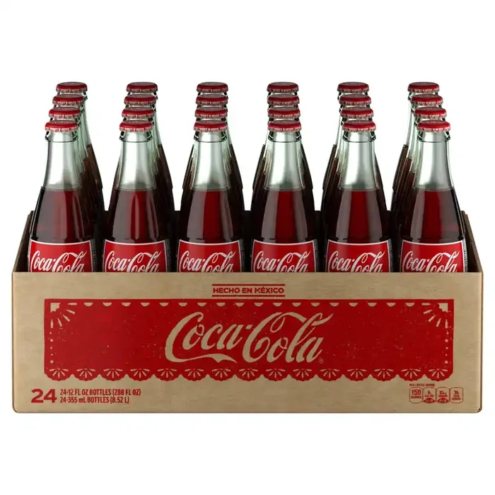Coca-Cola Mexico Glass Bottles, 355 mL, 24 Pack
