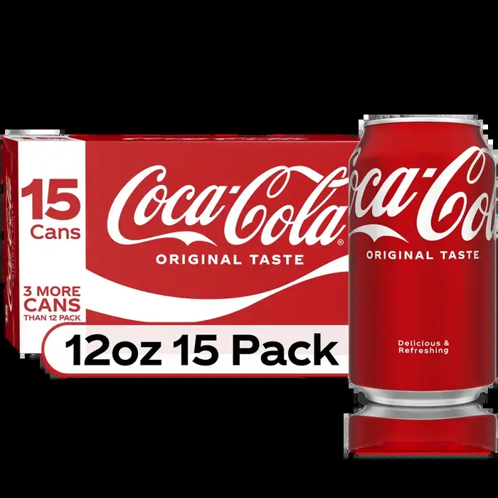 Coca-Cola Soda Soft Drink, 12 fl oz, 15 Pack