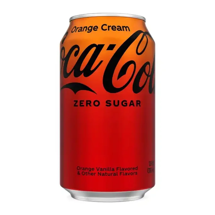 Coca-Cola Zero Sugar Orange Cream Soda, 12 oz. can