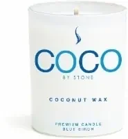 Coco By Stone Blue Birch Coconut Wax Jar Candle