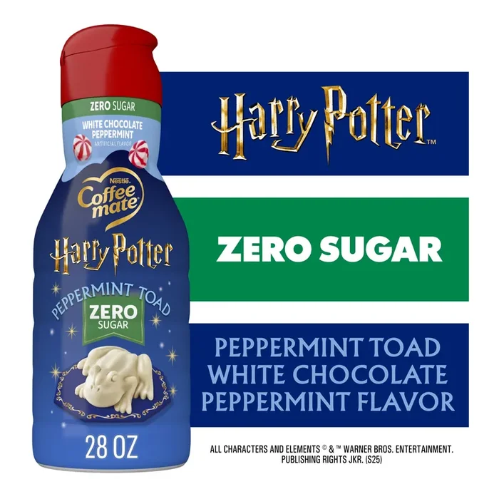 Coffee mate Harry Potter Peppermint Toad, White Chocolate Peppermint Flavored Creamer