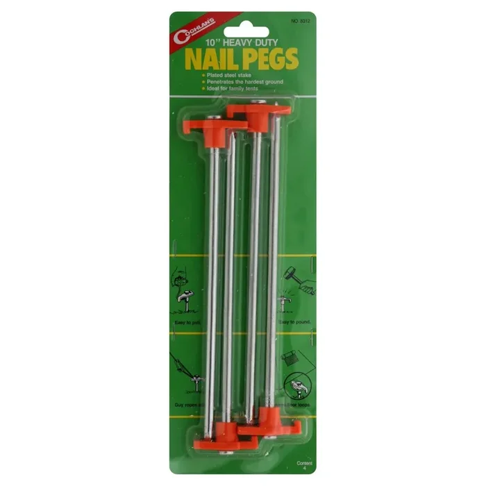 Coghlan‘s Heavy Duty Nail Pegs – 4 Pack