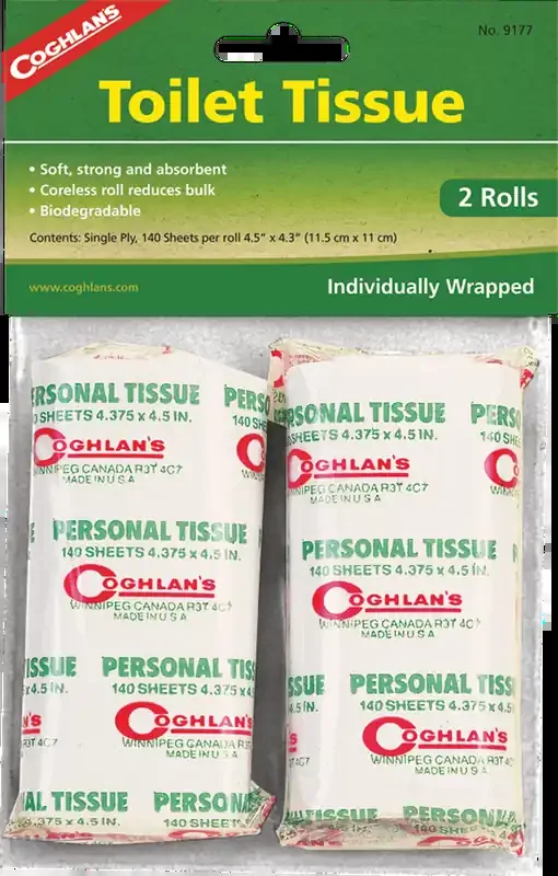 Coghlan‘s Toilet Tissue – 2 Pack