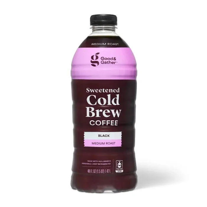 Cold Brew Coffee Black Sweetened – 48 fl oz – Good & Gather™