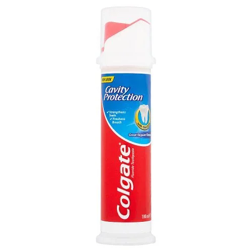 Colgate Toothpaste Pump Regular Cavity Protection 100ml – Case of 6