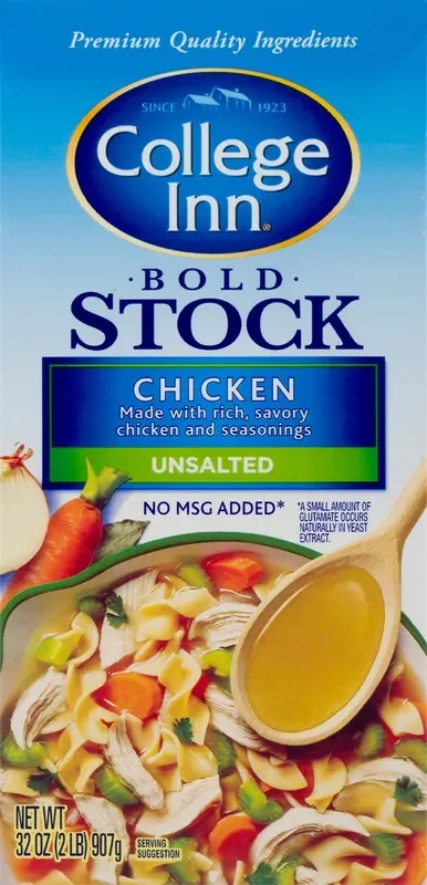 College Inn Unsalted Bold Chicken Stock 32 oz