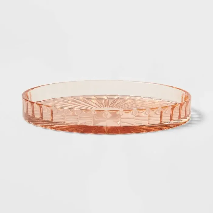 Colored Glass Bath Tray Pink – Threshold™