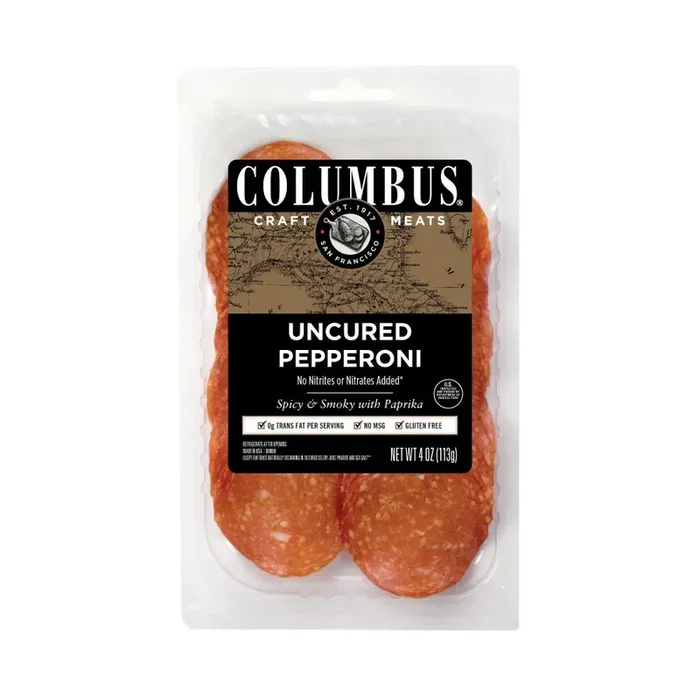 Columbus Uncured Sliced Pepperoni – 4 OZ