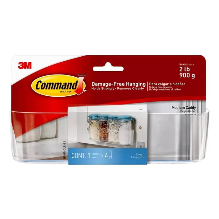Command Clear Medium Caddy, 1 Caddy/Pack