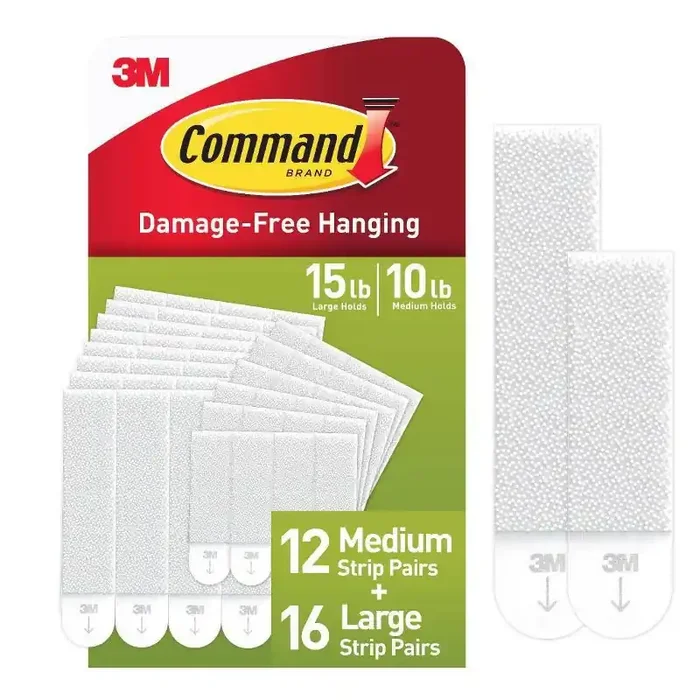 Command Large and Medium Damage-Free Picture Hanging Strips 28 Pairs