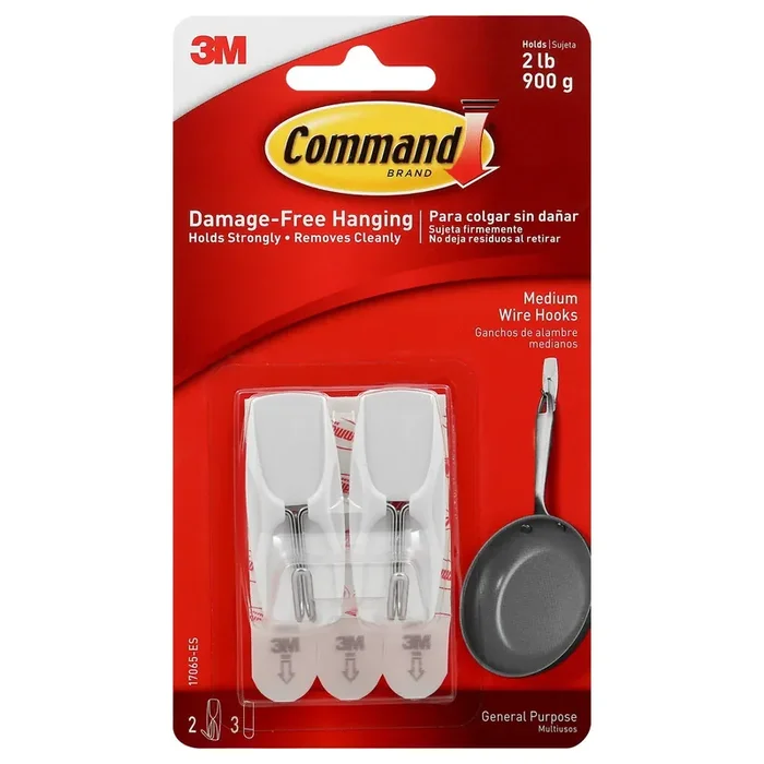 Command Medium Wire Toggle Hook