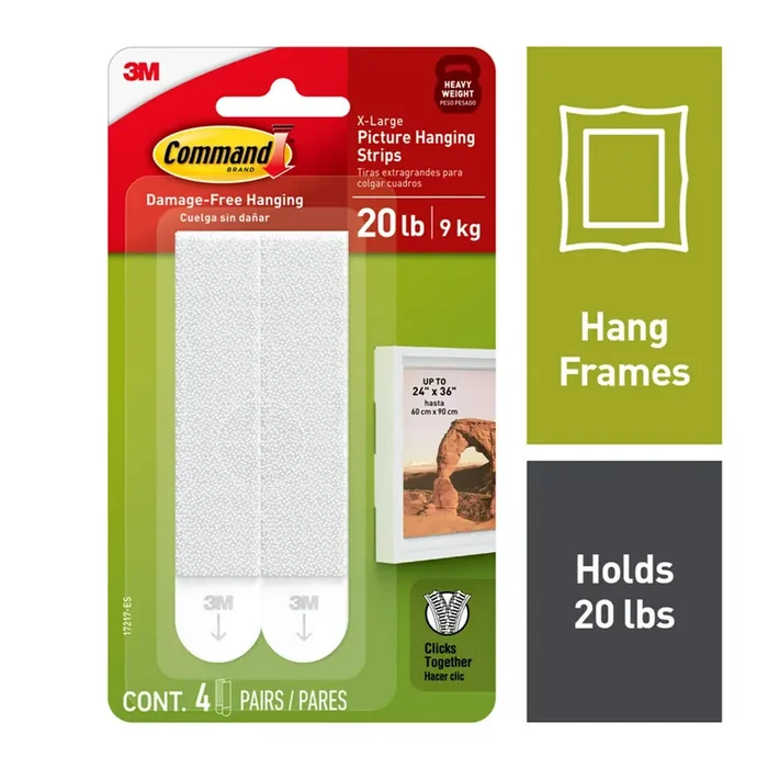 Command White X-large Damage Free Picture Hanging Strips 4-pack